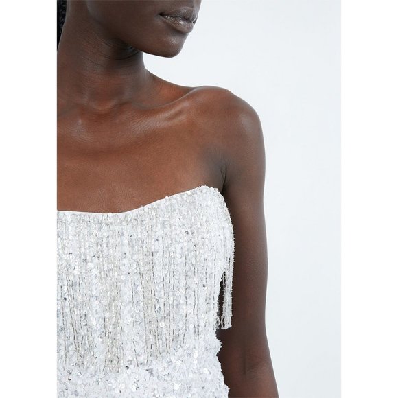 Retrofete Dress Cassandra Strapless Mini in White - Picture 14 of 16